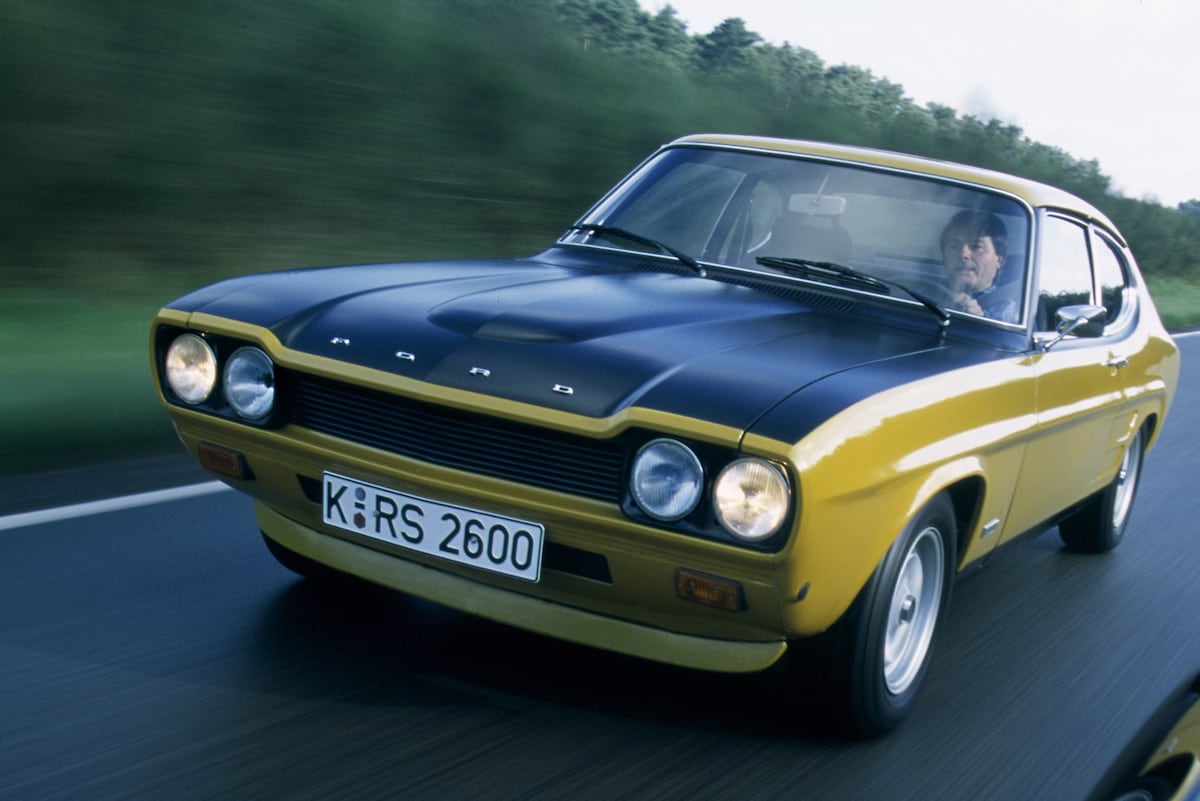 Afbeelding van Ford Capri per generatie 1969-1974